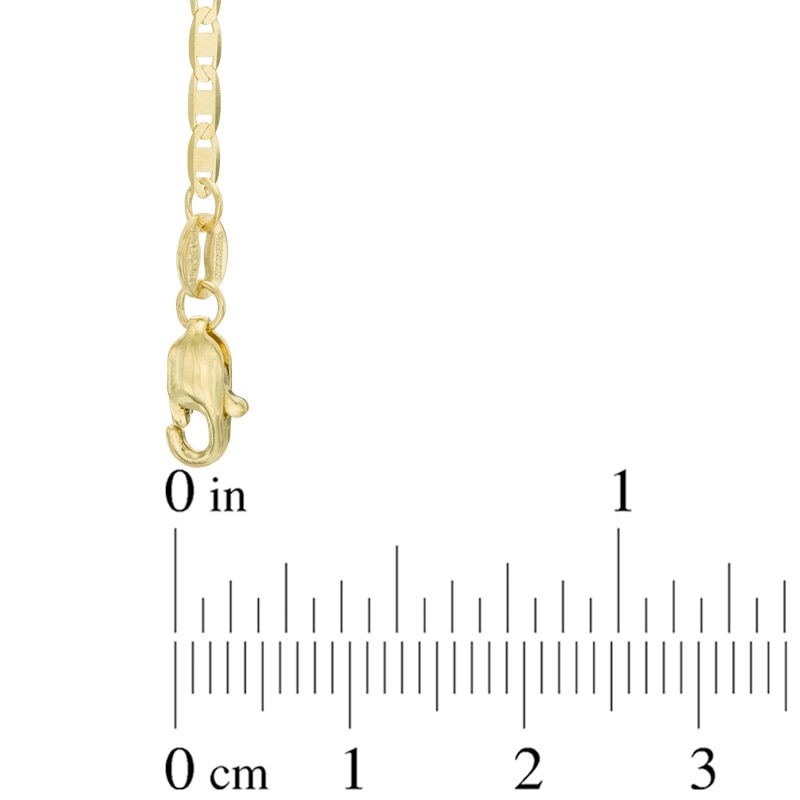 Ladies' 1.7mm Mariner Chain Necklace in Solid 10K Gold