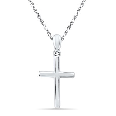 Stacked Cross Pendant in 10K Gold