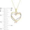 Thumbnail Image 1 of Double Intertwined Heart Pendant in 10K Two-Tone Gold