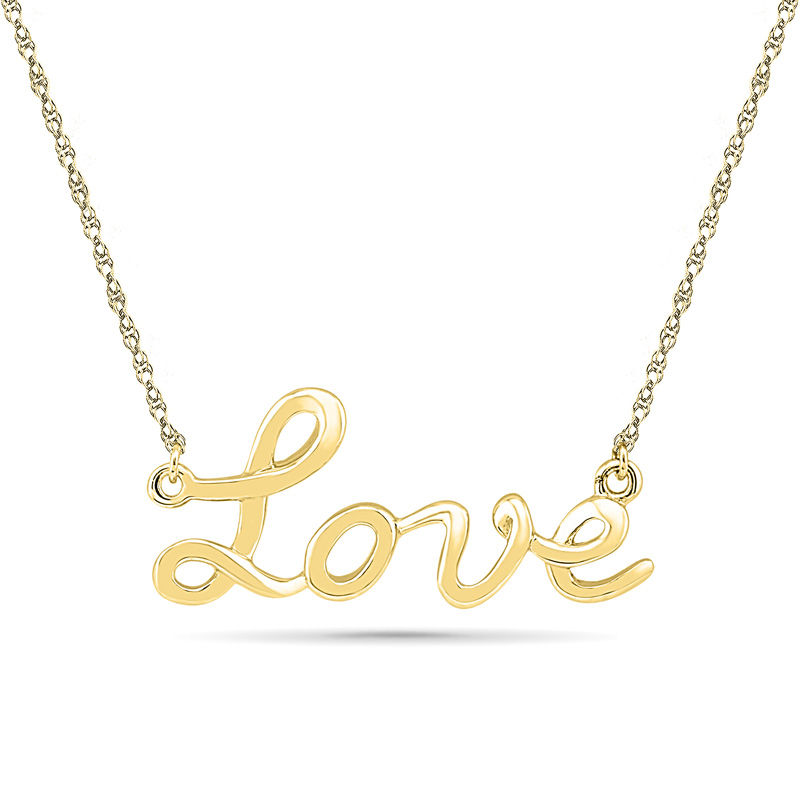 JAIMEE LOVE Script Necklace – shopallisondaniel.com