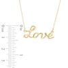 LOVE" Script Necklace in 10K Gold