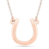 Horseshoe Necklace in 10K Rose Gold