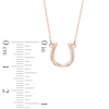 Horseshoe Necklace in 10K Rose Gold