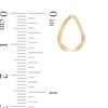 Open Teardrop Earrings in 10K Gold