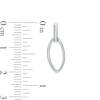 Marquise Drop Earrings in 10K White Gold