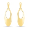 Open Oval Drop Earrings in 10K Gold