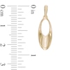 Open Oval Drop Earrings in 10K Gold