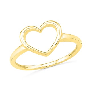 Heart Outline Ring in 10K Gold