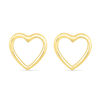 Heart Stud Earrings in 10K Gold