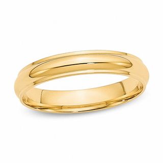 Ladies' 2.0mm Flat Square-Edged Wedding Band in 14K Gold | Peoples