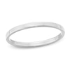 Thumbnail Image 1 of Ladies' 2.0mm Flat Square-Edged Wedding Band in 14K White Gold