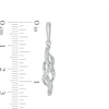 0.15 CT. T.W. Diamond Infinity Pendant, Earrings and Ring Set in Sterling Silver - Size 7