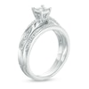 0.46 CT. T.W. Quad Diamond Twist Bridal Set in 10K White Gold