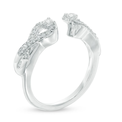 0.30 CT. T.W. Diamond Infinity Solitaire Enhancer in 10K White Gold