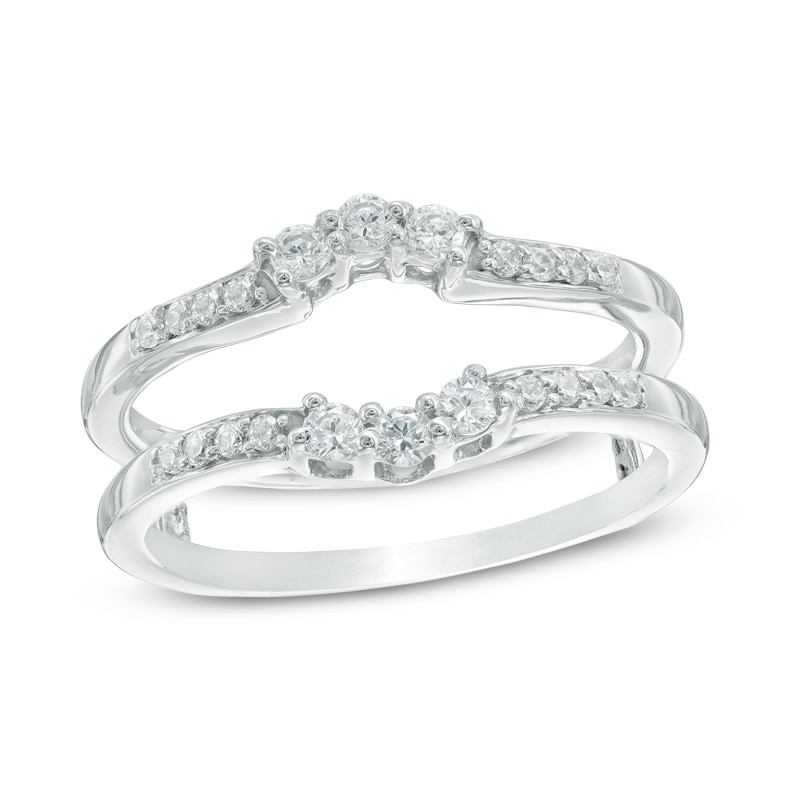 0.30 CT. T.W. Diamond Frame Solitaire Enhancer in 10K White Gold|Peoples Jewellers
