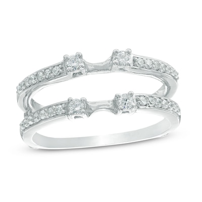 0.30 CT. T.W. Diamond Solitaire Enhancer in 10K White Gold