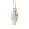 Unstoppable Love™ 0.23 CT. T.W. Composite Diamond Infinity Heart Pendant in 10K Tri-Tone Gold