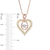 Unstoppable Love™ 0.23 CT. T.W. Composite Diamond Infinity Heart Pendant in 10K Tri-Tone Gold