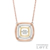 Unstoppable Love™ 1/6 CT. T.W. Composite Diamond Cushion Pendant in 10K Tri-Tone Gold