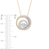 Unstoppable Love™ 0.15 CT. T.W. Composite Diamond Swirl Pendant in 10K Tri-Tone Gold