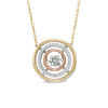 Unstoppable Love™ 1/6 CT. T.W. Composite Diamond Orbit Pendant in 10K Tri-Tone Gold