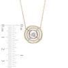 Unstoppable Love™ 1/6 CT. T.W. Composite Diamond Orbit Pendant in 10K Tri-Tone Gold