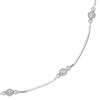 Thumbnail Image 0 of Textured Bead Station Anklet in Sterling Silver - 10"