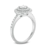 0.45 CT. T.W. Diamond Double Frame Engagement Ring in 14K White Gold