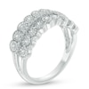 Thumbnail Image 2 of 0.50 CT. T.W. Diamond Vintage-Style Double Row Scallop Edge Wedding Band in 10K White Gold