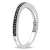 0.14 CT. T.W. Black Diamond Curved Vintage-Style Band in Sterling Silver