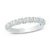 Thumbnail Image 0 of Vera Wang Love Collection 0.58 CT. T.W. Baguette and Round Diamond Alternating Wedding Band in 14K White Gold