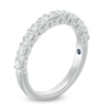 Thumbnail Image 1 of Vera Wang Love Collection 0.58 CT. T.W. Baguette and Round Diamond Alternating Wedding Band in 14K White Gold