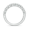 Thumbnail Image 2 of Vera Wang Love Collection 0.58 CT. T.W. Baguette and Round Diamond Alternating Wedding Band in 14K White Gold