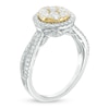 Thumbnail Image 1 of 1.26 CT. T.W. Composite Diamond Frame Engagement Ring in 10K Two-Tone Gold