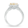 Thumbnail Image 2 of 1.26 CT. T.W. Composite Diamond Frame Engagement Ring in 10K Two-Tone Gold