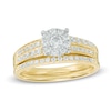 Thumbnail Image 0 of 0.75 CT. T.W. Diamond Composite Double Row Bridal Set in 10K Gold