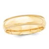 Men's 6.0mm Comfort-Fit Milgrain Wedding Band in 14K Gold