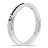 Thumbnail Image 1 of Men's 0.26 CT. T.W. Black Diamond Band in Sterling Silver