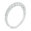 0.07 CT. T.W. Diamond Vintage-Style Anniversary Band in 10K White Gold