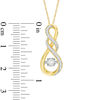 Unstoppable Love™ 0.20 CT. T.W. Diamond Cascading Infinity Pendant in 10K Gold