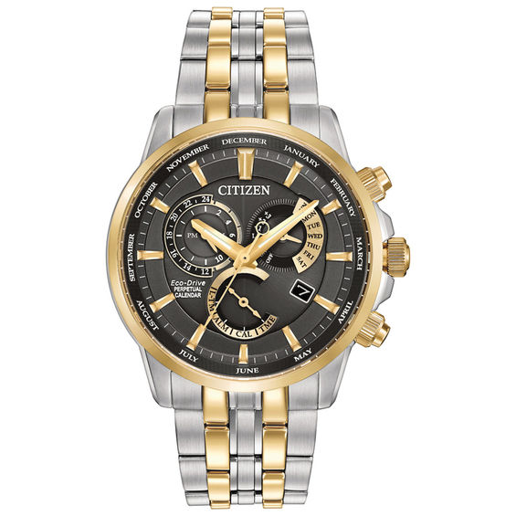 Men's Citizen Eco-Drive® Calibre 8700 Perpetual Calendar Two-Tone Watch