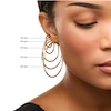 Textured Swirl Hoop Earrings in Hollow 14K Gold