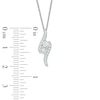 Thumbnail Image 1 of Ever Us™ 0.25 CT. T.W. Two-Stone Diamond Bypass Pendant in 14K White Gold - 19"