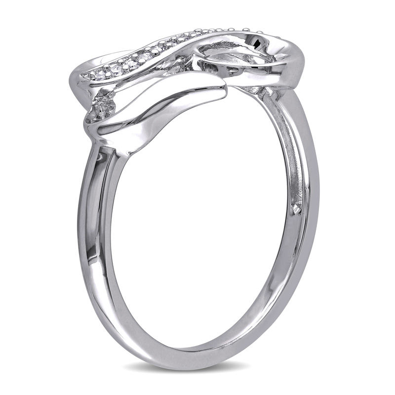 Double heart infinity on sale ring