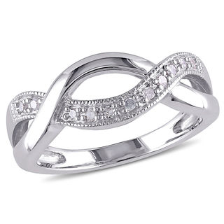 Couple's 0.54 CT. T.W. Diamond Engravable Infinity Braid Ring (1