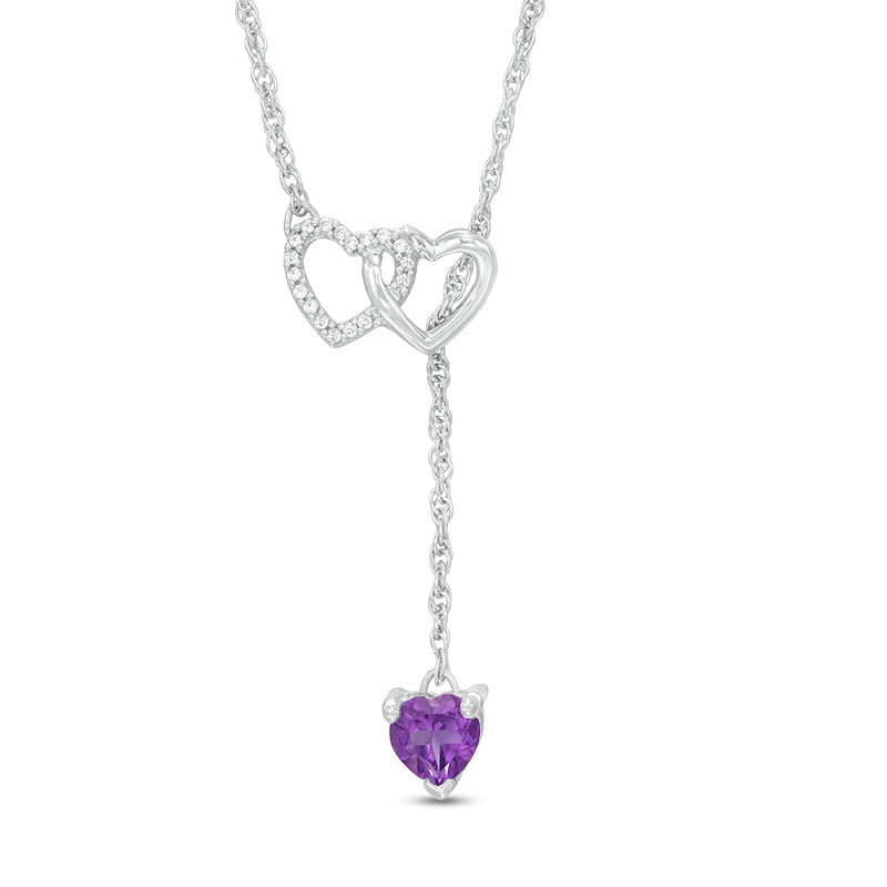 Zales double heart hot sale key necklace