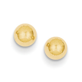 4.0mm Ball Stud Earrings in 14K Gold | Peoples Jewellers