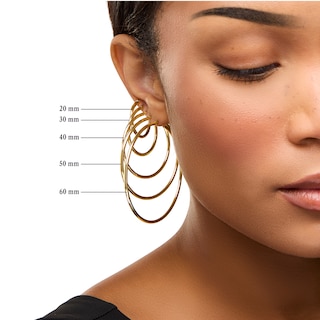 8.0mm Hoop Earrings in 14K Gold