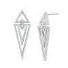 Thumbnail Image 0 of 1/3 CT. T.W. Diamond Triangles Drop Earrings in Sterling Silver