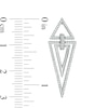 Thumbnail Image 1 of 1/3 CT. T.W. Diamond Triangles Drop Earrings in Sterling Silver